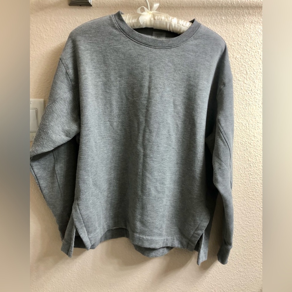 Classic Gray Crewneck Women's Sweater